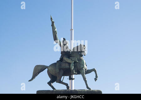 General Belgrano-Denkmal vor der Casa Rosada (rosa House) Buenos Aires Argentina.La Casa Rosada ist der offizielle Sitz der Exekutive der t Stockfoto