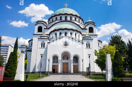 Kirche des Heiligen Sava in Belgrad, Serbien, Kirchen eines der größten orthodoxen der Welt Stockfoto