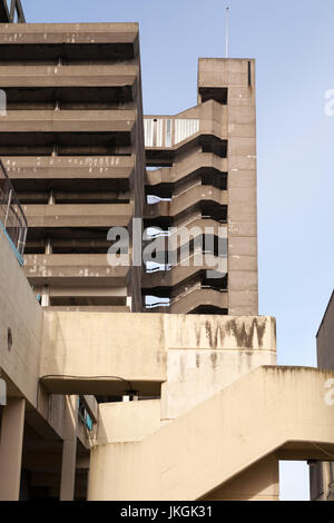 Die Owen Luder entwickelt Brutalist Art Parkplatz in Gateshead kurz vor dem Abriss im Jahr 2009, England, UK Stockfoto