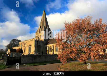 Alle Heiligen und St. James Parish Church, Kings Cliffe Dorf, Northamptonshire, England; UK Stockfoto
