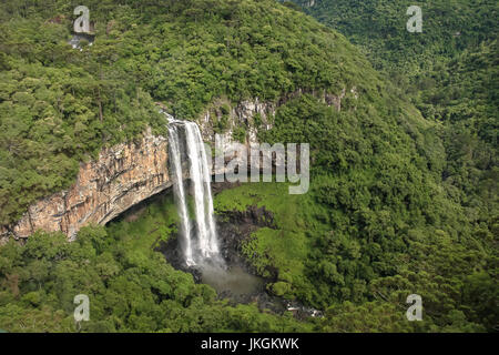 Caracol Wasserfall - Canela, Rio Grande do Sul, Brasilien Stockfoto