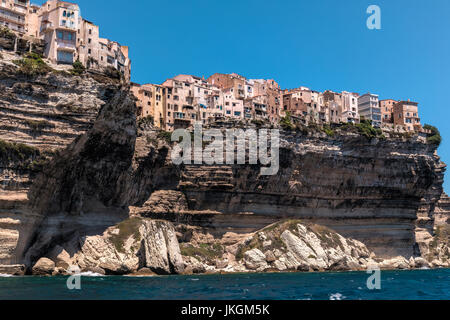 Ville Haute, Bonifacio, Korsika, Frankreich Stockfoto