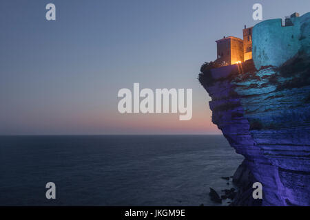 Ville Haute, Bonifacio, Korsika, Frankreich Stockfoto