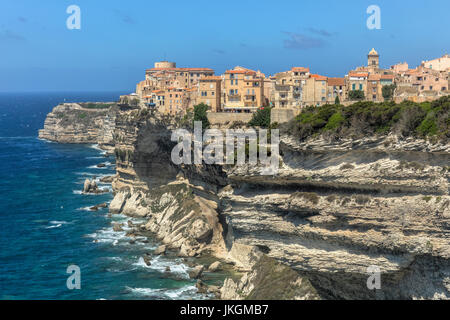 Ville Haute, Bonifacio, Korsika, Frankreich Stockfoto