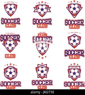Fußball-Logo Vorlage Stock Vektor