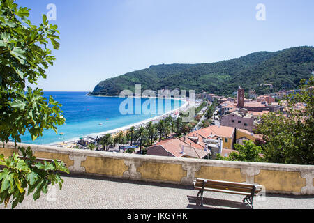 Noli, Riviera di Ponente, Ligurien, Italien Stockfoto