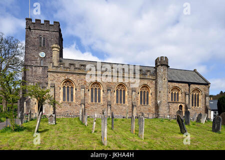 Allerheiligenkirche, Dulverton, Exmoor, Somerset Stockfoto