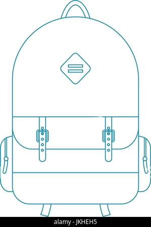 blaue Linie-Rucksack Stock Vektor