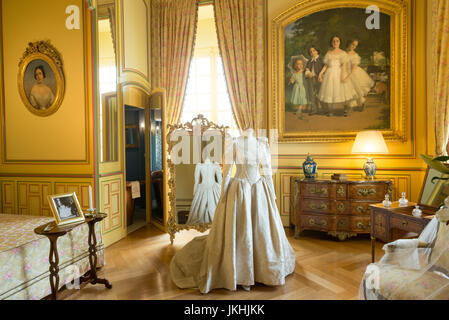 Chateau de Cheverny, Park und Garten, Loire, Frankreich Stockfoto