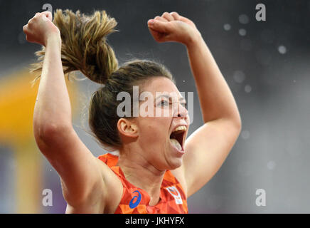 Netherland es Marlou Van Rhijn gewinnt die Frauen 200 m-Finale T44 tagsüber zehn der 2017 Para Leichtathletik-Weltmeisterschaften in London Stadion. PRESSEVERBAND Foto. Bild Datum: Sonntag, 23. Juli 2017. S. PA Geschichte Leichtathletik Para. Bildnachweis sollte lauten: Victoria Jones/PA Wire. Einschränkungen: Nur zur redaktionellen Verwendung. Keine Übertragung von Ton- oder bewegte Bilder und keine video-simulation Stockfoto