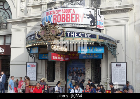 Vorderansicht des Eingangs zum das Criterion Theatre in Piccadilly Circus London UK Stockfoto