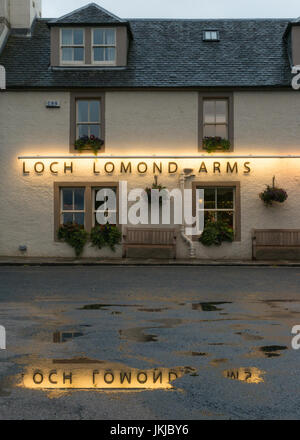 Loch Lomond Arms Hotel, Country-Pub und Hotel, Luss, Scotland, UK Stockfoto