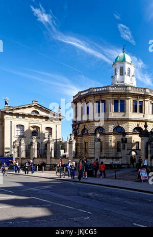 Das Sheldonian Theatre, Broad Street, Oxford, Vereinigtes Königreich. Stockfoto