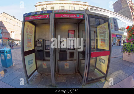 Telefon-Kioske Argyle street Glasgow Schottland WLAN aktiviert bt Stockfoto