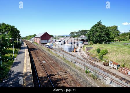 Ravenglass Bahnhöfen Cumbria UK Stockfoto