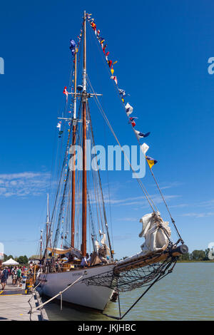 Segelschiff offen für Touren auf Kanada Tag 2017 in Steveston in der Nähe von Vancouver Stockfoto