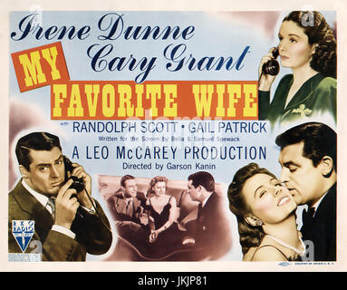 Meine Frau (aka Meine Frau) 1940 RKO Radio Pictures Film mit Cary Grant und Irene Dunne Stockfoto