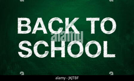Weißer Text zurück zur Schule. Die Wirkung der scribble Stockfoto