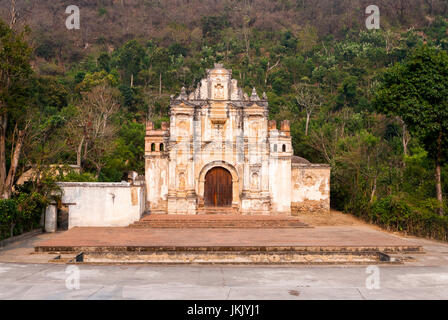 Ermita De La Santa Cruz Ruinen in Antigua, Guatemala Stockfoto