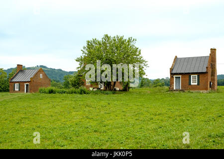 Ziegel-Slave Quarters, Ben Ort Estate, Ben Ort Straße, Flint Hill, Virginia Stockfoto