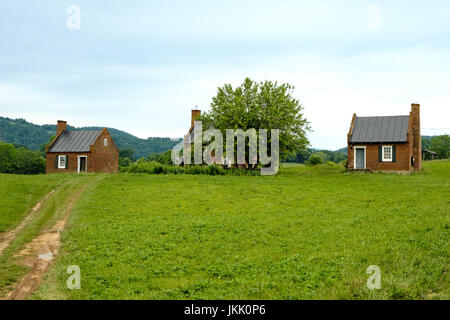 Ziegel-Slave Quarters, Ben Ort Estate, Ben Ort Straße, Flint Hill, Virginia Stockfoto