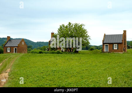 Ziegel-Slave Quarters, Ben Ort Estate, Ben Ort Straße, Flint Hill, Virginia Stockfoto