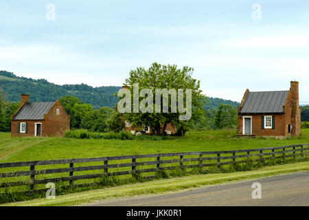 Ziegel-Slave Quarters, Ben Ort Estate, Ben Ort Straße, Flint Hill, Virginia Stockfoto