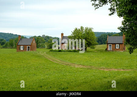 Ziegel-Slave Quarters, Ben Ort Estate, Ben Ort Straße, Flint Hill, Virginia Stockfoto