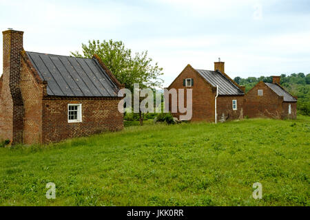 Ziegel-Slave Quarters, Ben Ort Estate, Ben Ort Straße, Flint Hill, Virginia Stockfoto