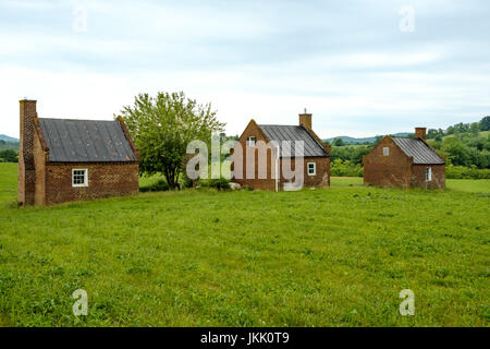 Ziegel-Slave Quarters, Ben Ort Estate, Ben Ort Straße, Flint Hill, Virginia Stockfoto