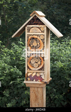 Bienenhotel Stockfoto