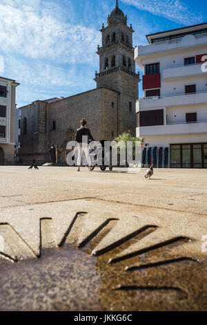 Basilika Nuestra Seora de la Encina, Spanien. Camino de Santiago. Stockfoto