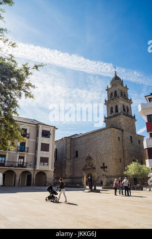 Basilika Nuestra Seora de la Encina, Spanien. Camino de Santiago. Stockfoto