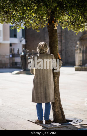 Basilika Nuestra Seora de la Encina, Spanien. Camino de Santiago. Stockfoto