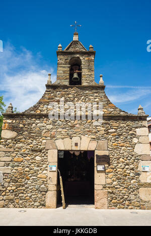 Straßenszene in der cacabelos, Spanien. Camino de Santiago. Stockfoto