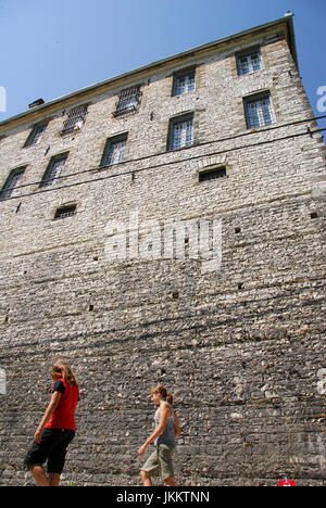 Zagoria Bergdörfer, Griechenland (Dilofo, Skamneli, Laista, Tsepelovo)  08 08 2010 Stockfoto