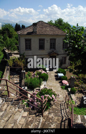 Zagoria Bergdörfer, Griechenland (Dilofo, Skamneli, Laista, Tsepelovo)  08 08 2010 Stockfoto