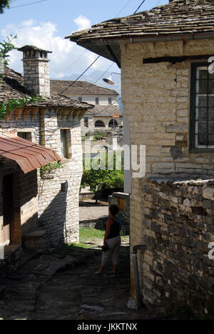 Zagoria Bergdörfer, Griechenland (Dilofo, Skamneli, Laista, Tsepelovo)  08 08 2010 Stockfoto
