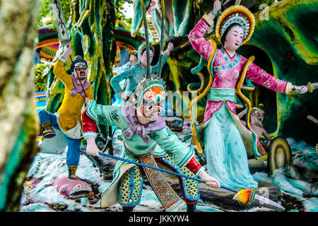 Krieger-Statuen in Singapur Garten - Dezember 2016 Stockfoto