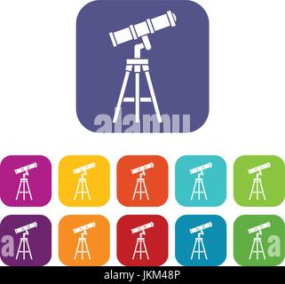 Teleskop-Symbole-set Stock Vektor