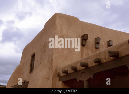 Adobe Gebäude in Santa Fe, NM Stockfoto