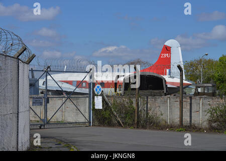 Ausstellung-Verbündeten in Berlin, Kurt-Schumacher-Damm, Flughafen Tegel, Dorf Reinicken, Berlin, Deutschland, Ausstellung Alliierte in Berlin, Kurt-Schuma Stockfoto