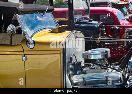 1932 Ford Roadster bei einem amerikanischen Auto-Show. Essex, England. Klassischen Vintage American custom Auto Stockfoto