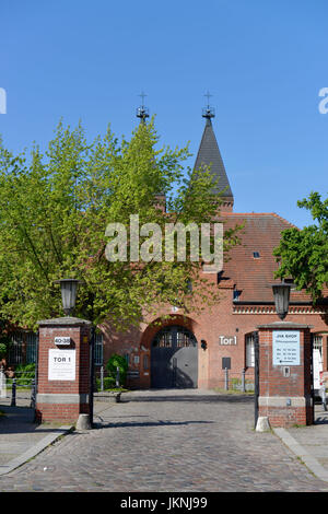 Tor 1, Gefängnis, Seidelstraße, Tegel, Dorf Reinicken, Berlin, Deutschland, Tor 1, JVA, Reinickendorf, Deutschland Stockfoto