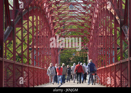 Sechserbruecke, Tegeler Hafen, Tegel, Dorf Reinicken, Berlin, Deutschland, Tegeler Hafen, Reinickendorf, Deutschland Stockfoto