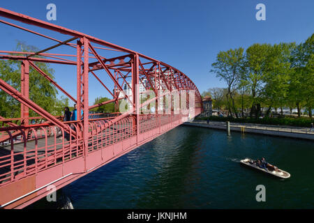 Sechserbruecke, Tegeler Hafen, Tegel, Dorf Reinicken, Berlin, Deutschland, Tegeler Hafen, Reinickendorf, Deutschland Stockfoto