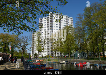 Wohnung Haus, Greenwichpromenade, Tegeler See, Tegel, Dorf Reinicken, Berlin, Deutschland, Wohnhaus, Tegeler sehen, Reinickendorf, Deutschland Stockfoto