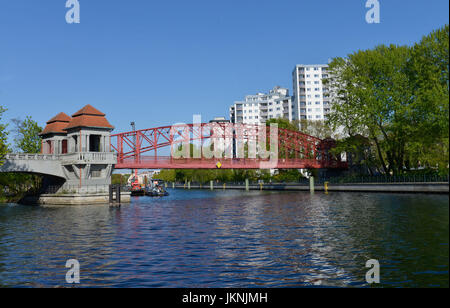 Sechserbruecke, Tegeler Hafen, Tegel, Dorf Reinicken, Berlin, Deutschland, Tegeler Hafen, Reinickendorf, Deutschland Stockfoto