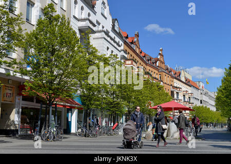 Gorkistrasse, Tegel, Dorf Reinicken, Berlin, Deutschland, Reinickendorf, Deutschland Stockfoto