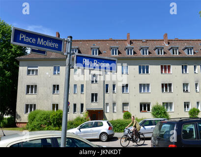 Rue Racine, Place Moliere, Cite Foch, Wittenau, Dorf Reinicken, Berlin, Deutschland, Reinickendorf, Deutschland Stockfoto